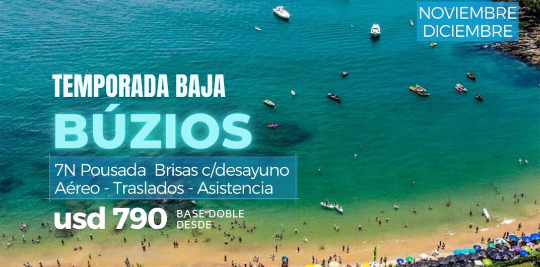 BÚZIOS – TEMPORADA BAJA