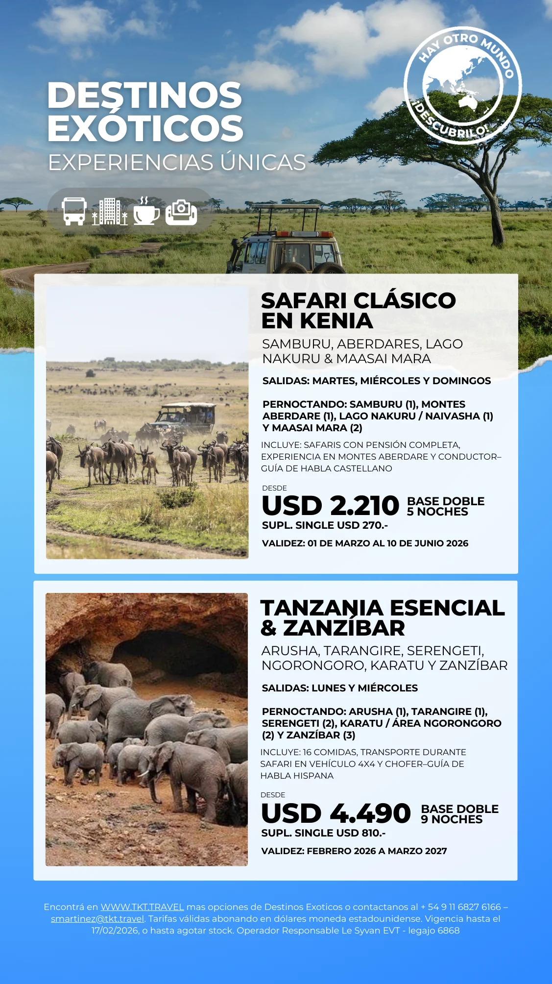 zafari kenia tanzania & zanzibar