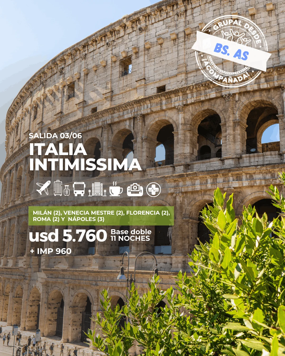 Italia (milanveneciaflorenciaromanapoles)