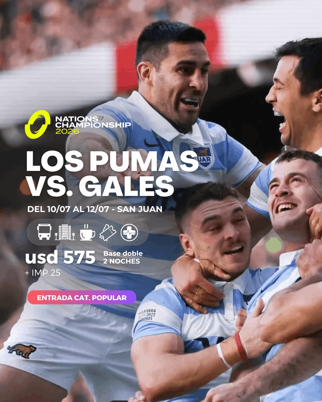 pumas VS gales sanjuan