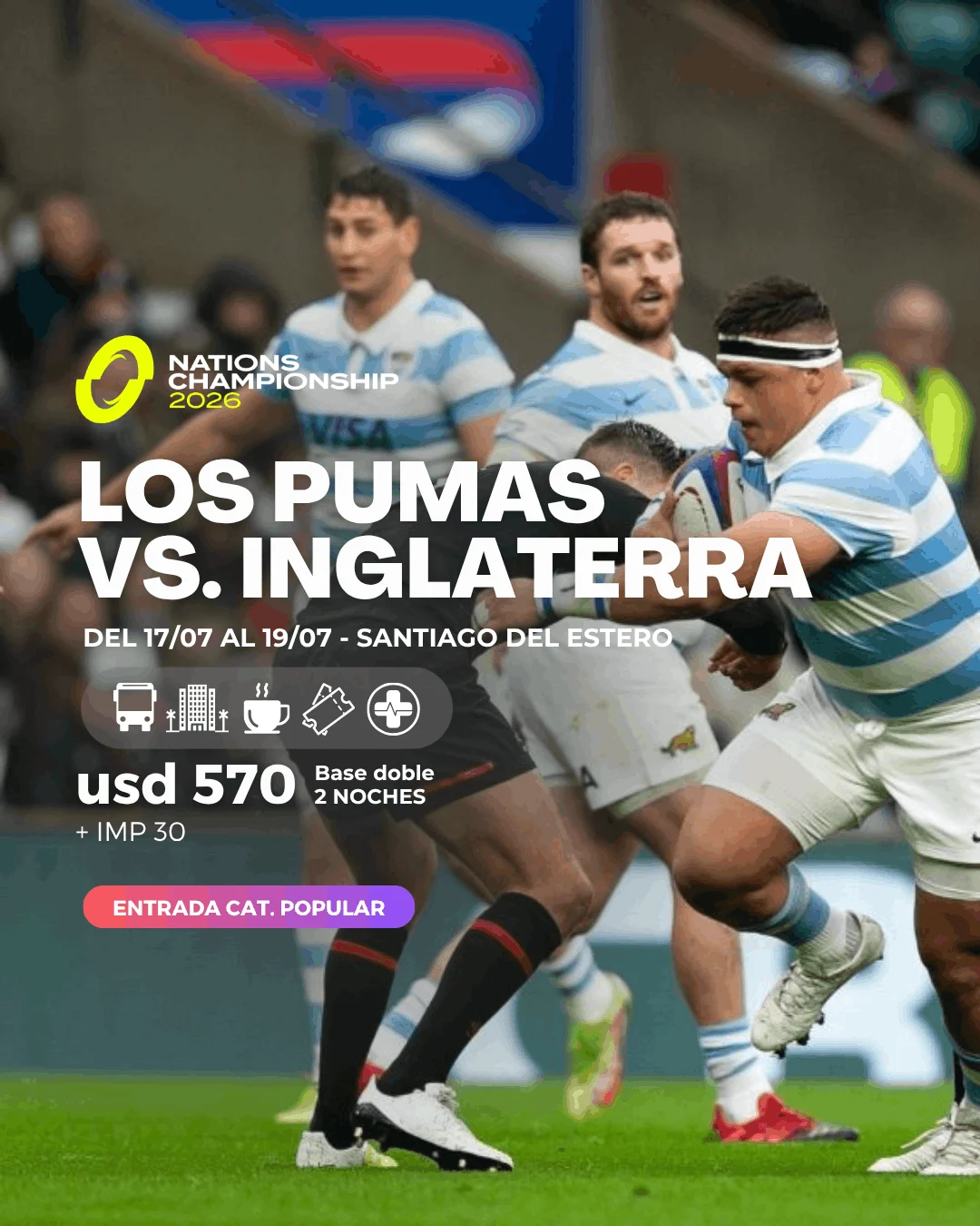 pumas VS inglaterra santiago del estero